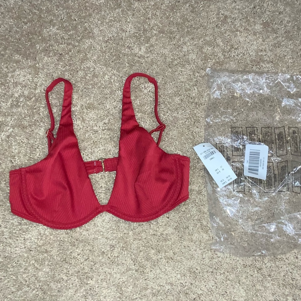 Hollister red bikini top
